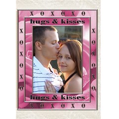 Hugs & Kisses Card - Greeting Card 5  x 7 