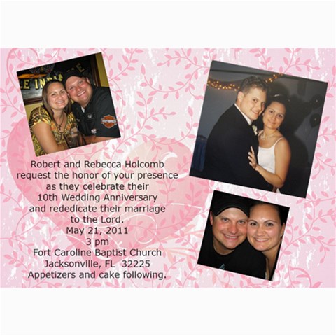 Anniversary By Becky Holcomb 7 x5  Photo Card - 26