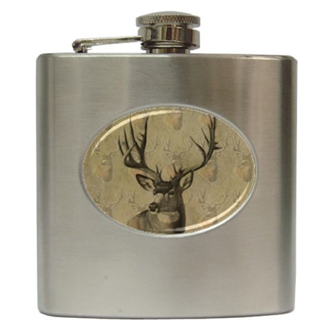 Buck Flask For Men By Danielle Christiansen Front