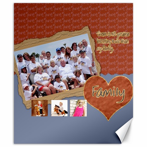 Family Canvas Template 20x24 By Danielle Christiansen 19.57 x23.15  Canvas - 1