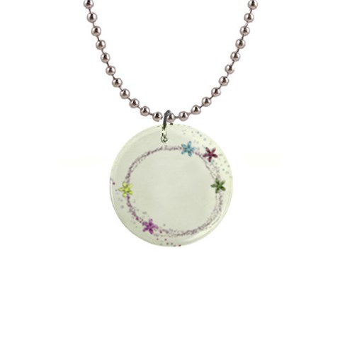 Glitter Photo Necklace By Mikki Front