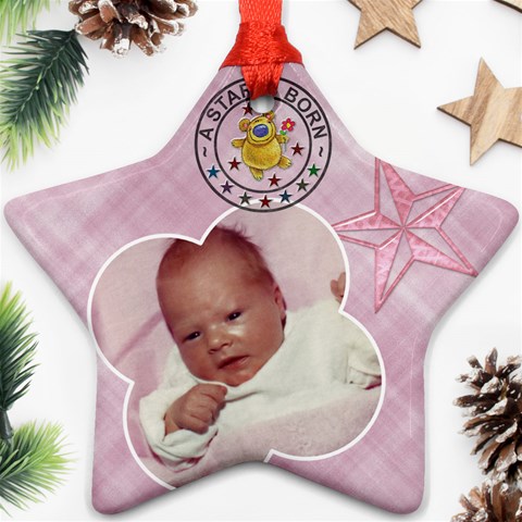 Baby Girl Ornament By Lil Front