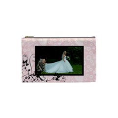Bridal Cosmetic Bag pink - Cosmetic Bag (Small)