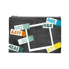 Text Messages (7 styles) - Cosmetic Bag (Large)