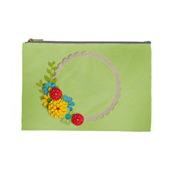 Flowers Cosmetic Case- Large- Template - Cosmetic Bag (Large)