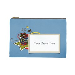 Blue case- Large Template - Cosmetic Bag (Large)