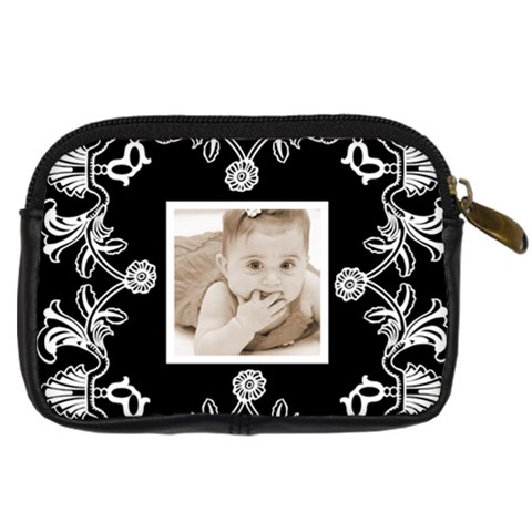 Art Nouveau Black & White Digitalcamera Case By Catvinnat Back