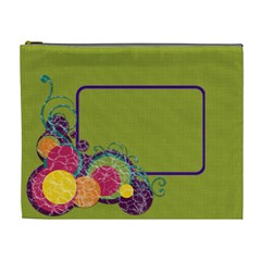 Green & Circles XL Cosmetic Bag (7 styles) - Cosmetic Bag (XL)