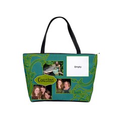 Turquoise & Green Classic Shoulder Bag - Classic Shoulder Handbag