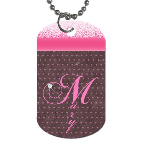 Pinkdog Tag By Mary Back