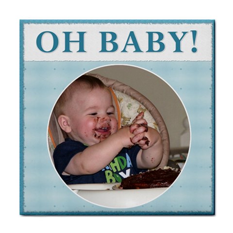  oh Baby!  Boy Coaster By Lil Front