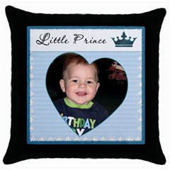 Little Prince Pillow - Throw Pillow Case (Black)