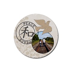 Peace Coaster - Rubber Coaster (Round)