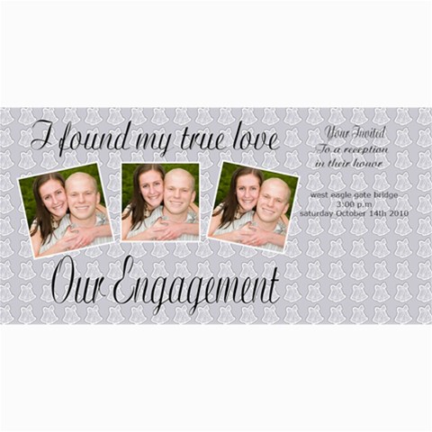 Engagement Announcement By Danielle Christiansen 8 x4  Photo Card - 2