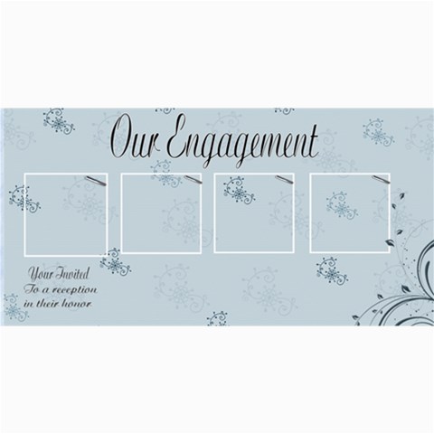 Our Engagement Announcement By Danielle Christiansen 8 x4  Photo Card - 1