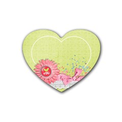 Heart Coaster-floral, Love