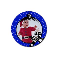 Blue Christmas- Rubber Coaster