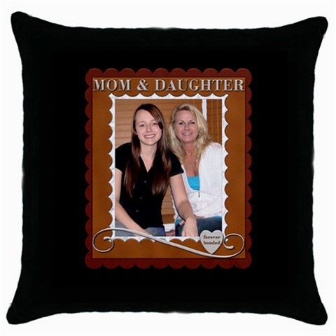 Mom & Daughter Pillow By Lil Front