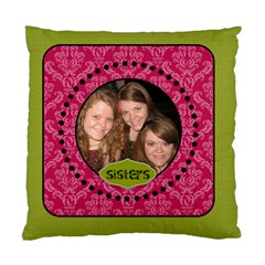 Pink & Green Damask Cushion (5 styles) - Standard Cushion Case (Two Sides)