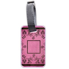 Pink Lace Luggage Tag