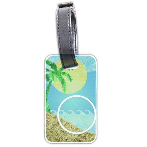 Tropical Vacation  Luggage Tag By Catvinnat Front