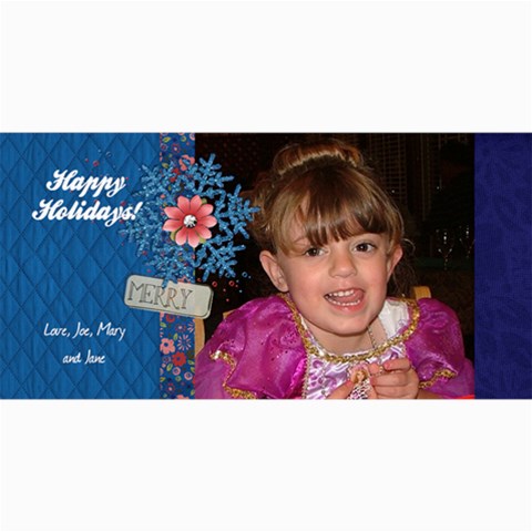 Holiday 4x8 Card 8 x4  Photo Card - 8