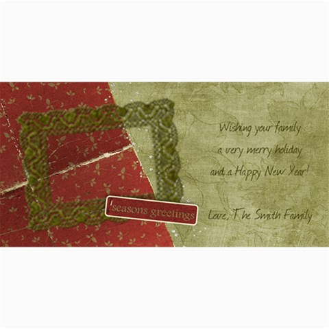 Seaons Greetings Card By Mikki 8 x4  Photo Card - 6