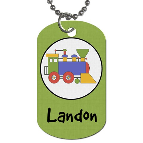 Train Dog Tag By Klh Front