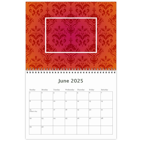 2025 Bright Colors Calendar By Klh Jun 2025