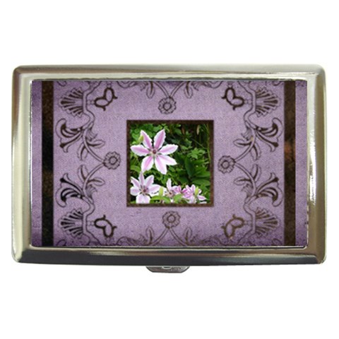 Classic Lavendar Cigarette Money Case  By Catvinnat Front