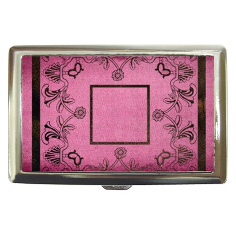 Classic Pink Cigarette Money Case  By Catvinnat Front