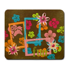 Fun & Flowers mousepad - Large Mousepad