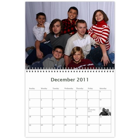 18 Mo Calendar Dec 2011