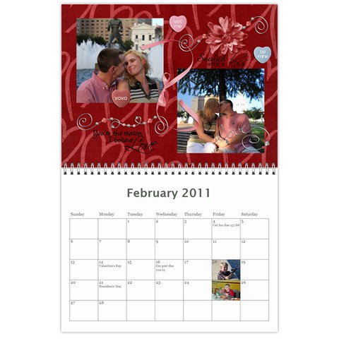 18 Mo Calendar Feb 2011