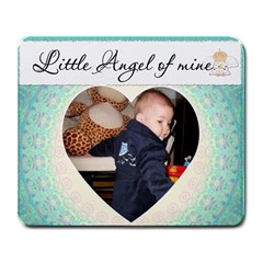 Little Angel Of Mine Blue Mousepad