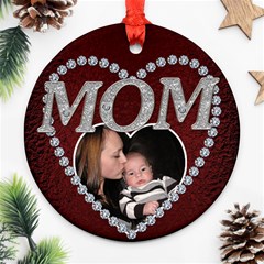 Mom Christmas Ornament - Ornament (Round)