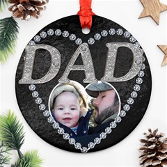 Dad Christmas Ornament - Ornament (Round)