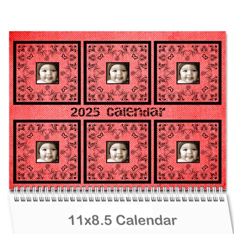 Art Nouveau Red Or Dead Calendar 2025 By Catvinnat Cover