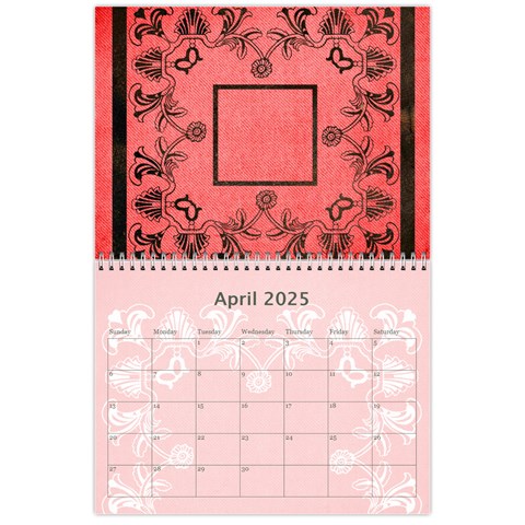 Art Nouveau Red Or Dead Calendar 2025 By Catvinnat Apr 2025