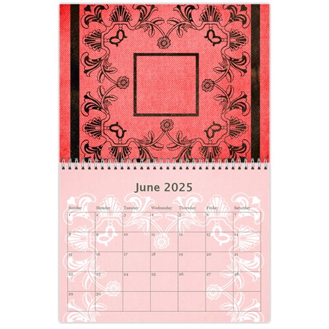 Art Nouveau Red Or Dead Calendar 2025 By Catvinnat Jun 2025