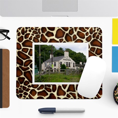 Giraffe Fools Nook  Mousemat By Catvinnat Front