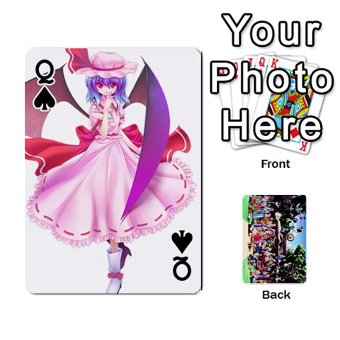 Queen Touhou Playing Cards By Keifer Front - SpadeQ