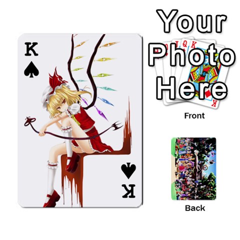 King Touhou Playing Cards By Keifer Front - SpadeK