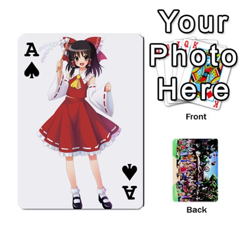 Ace Touhou Playing Cards By Keifer Front - SpadeA