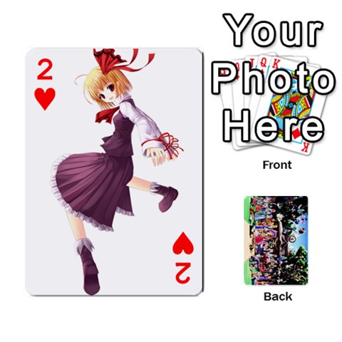 Touhou Playing Cards By Keifer Front - Heart2