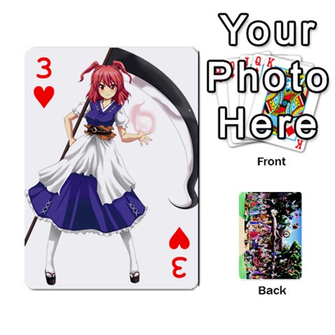 Touhou Playing Cards By Keifer Front - Heart3