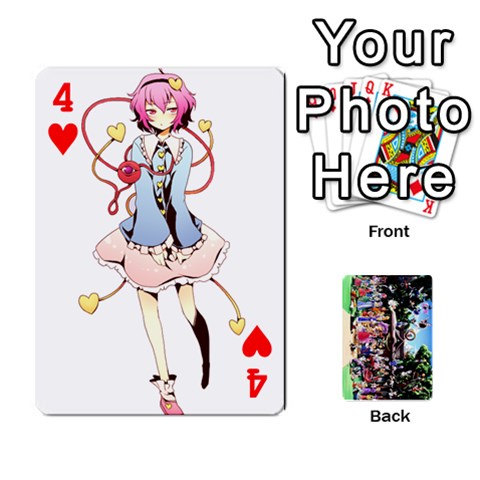 Touhou Playing Cards By Keifer Front - Heart4