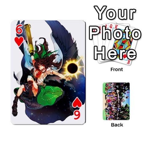 Touhou Playing Cards By Keifer Front - Heart6
