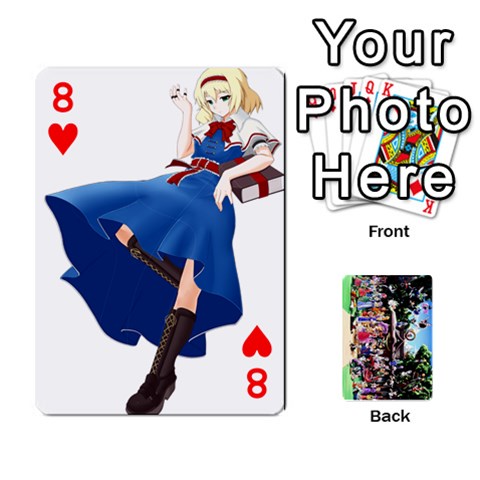 Touhou Playing Cards By Keifer Front - Heart8