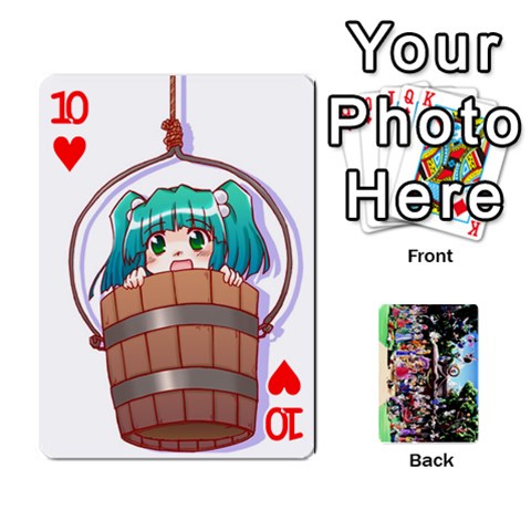 Touhou Playing Cards By Keifer Front - Heart10